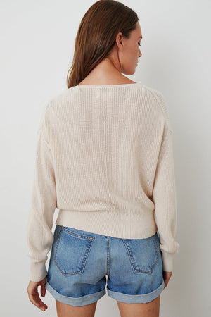 SOLANGE TEXTURED COTTON CARDIGAN - Velvet Staging 2.0