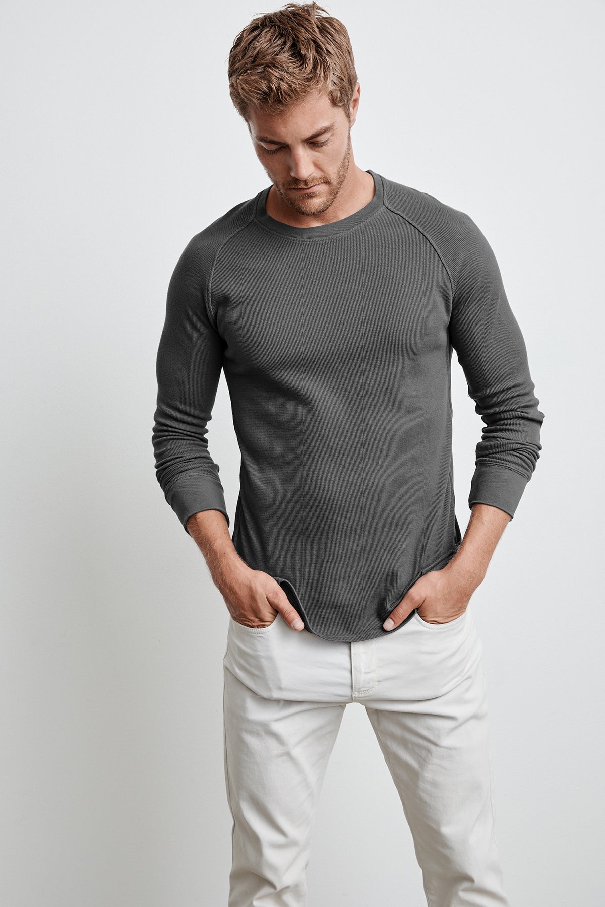 SONNY THERMAL KNIT RAGLAN TEE - Velvet Staging 2.0