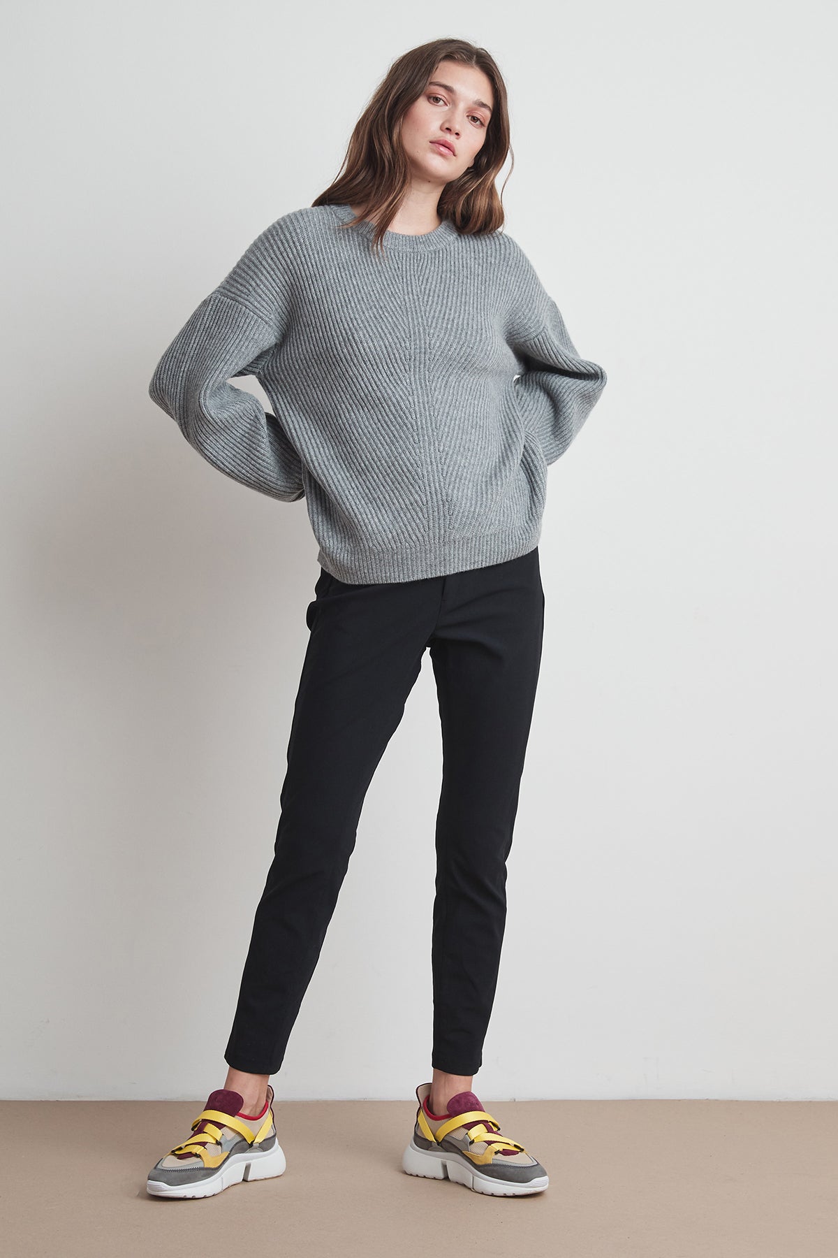 SOPHIE WOOL CASHMERE TEXTURED SWEATER - Velvet Staging 2.0