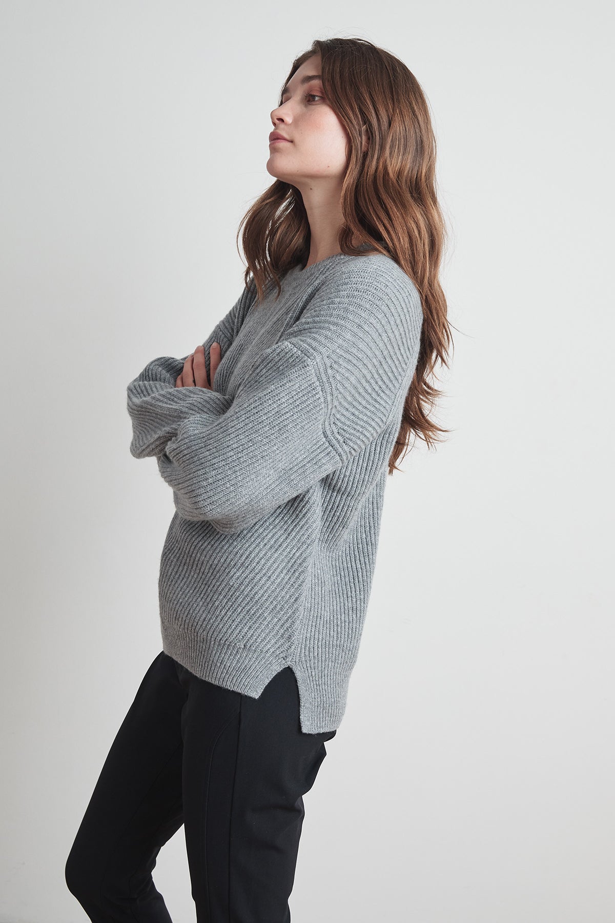 SOPHIE WOOL CASHMERE TEXTURED SWEATER - Velvet Staging 2.0