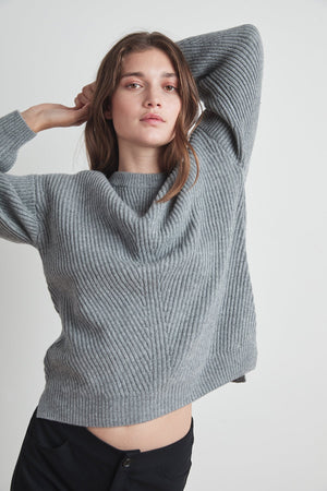 SOPHIE WOOL CASHMERE TEXTURED SWEATER - Velvet Staging 2.0