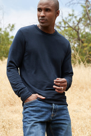 SOREN LUXE FLEECE PULLOVER Velvet by Graham & Spencer