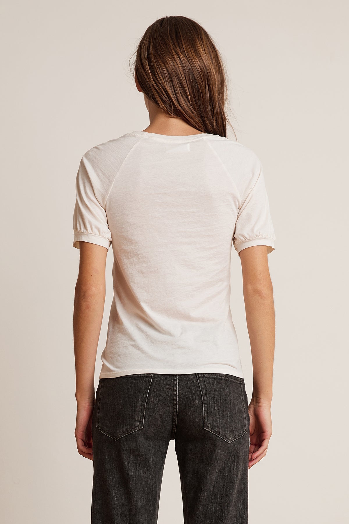 STACY GAUZY WHISPER RAGLAN PUFF SLEEVE TEE - Velvet Staging 2.0-26916359864516