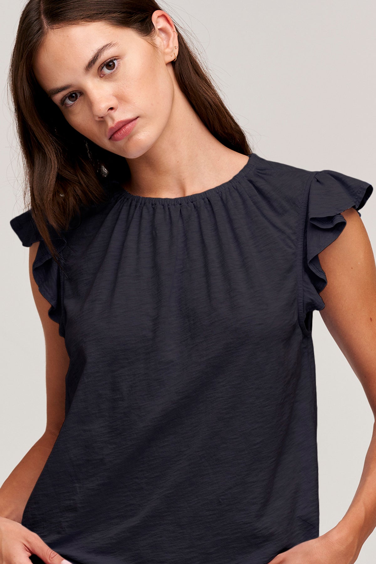 STACY RUFFLE SLEEVE TANK - Velvet Staging 2.0-26916363534532