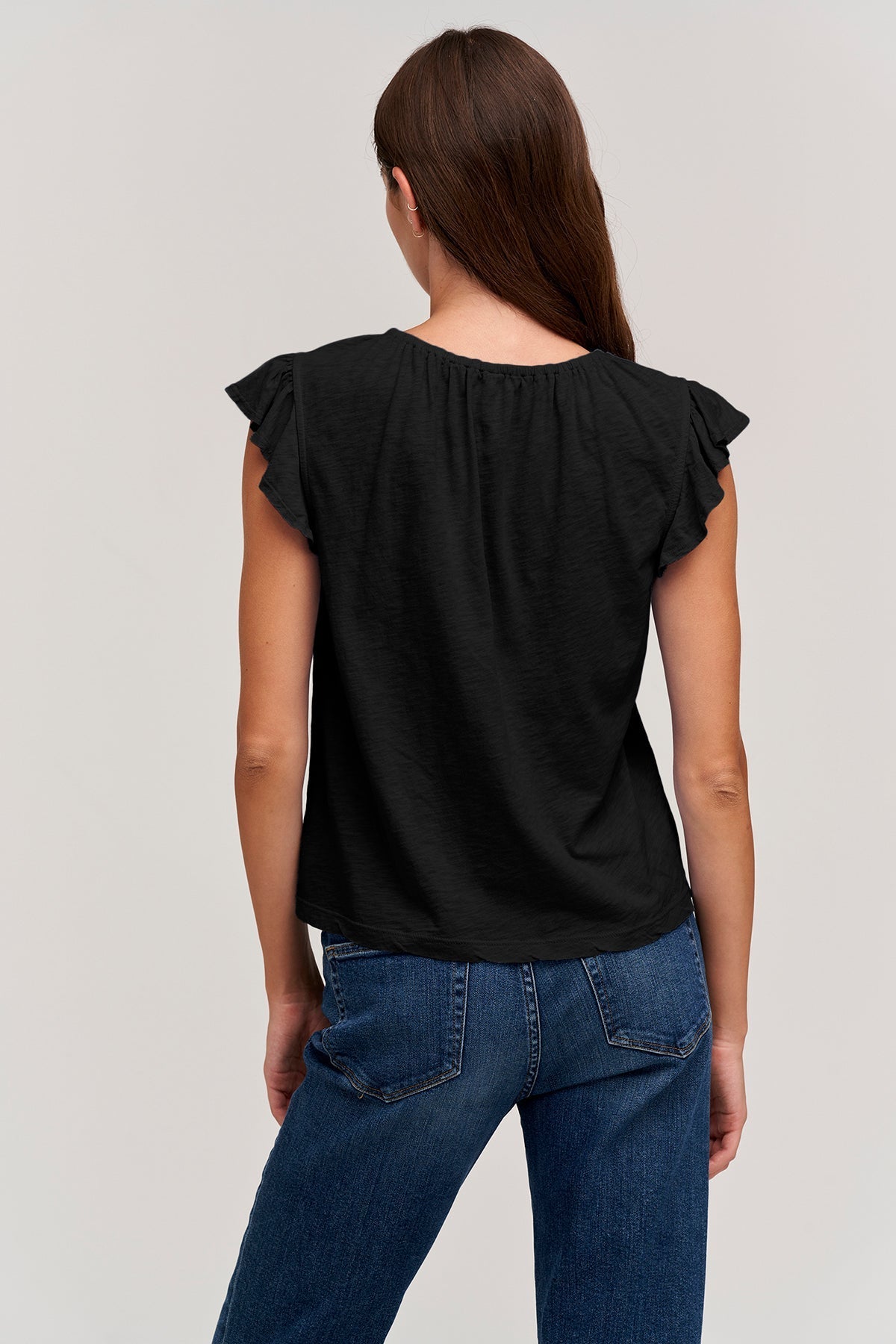 STACY RUFFLE SLEEVE TANK - Velvet Staging 2.0