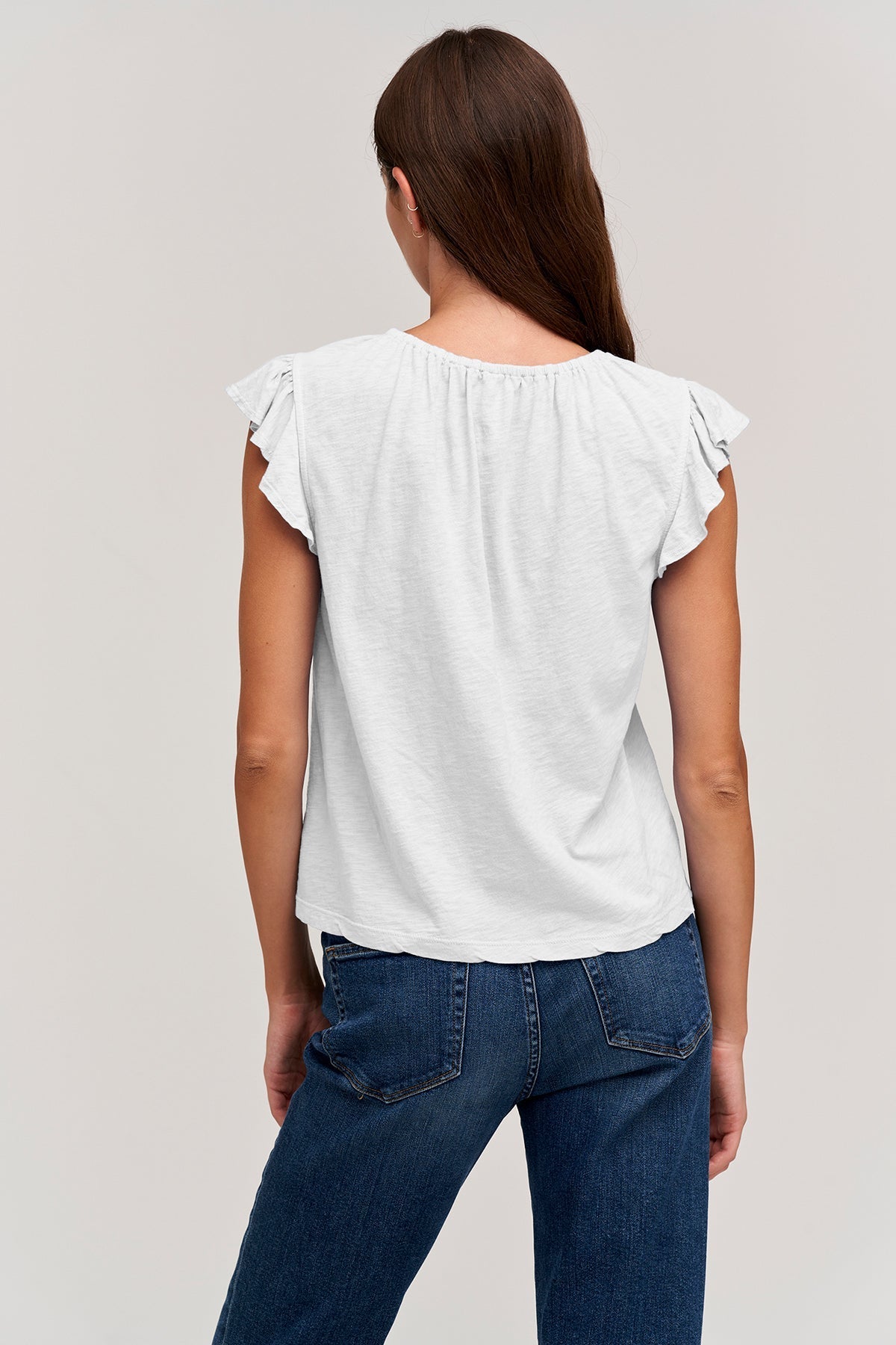 STACY RUFFLE SLEEVE TANK - Velvet Staging 2.0