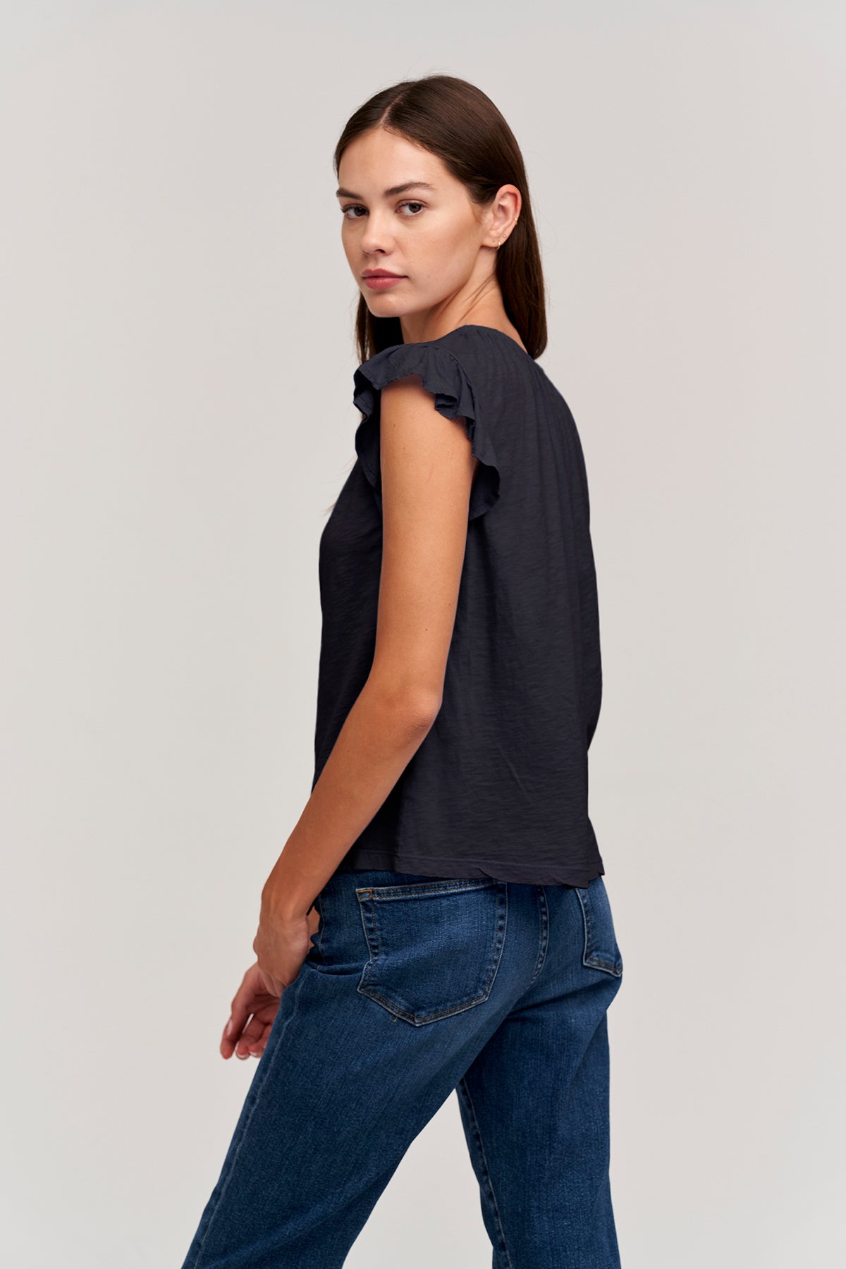 STACY RUFFLE SLEEVE TANK - Velvet Staging 2.0-26916363436228