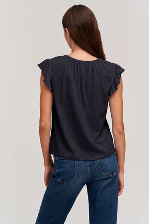 STACY RUFFLE SLEEVE TANK - Velvet Staging 2.0