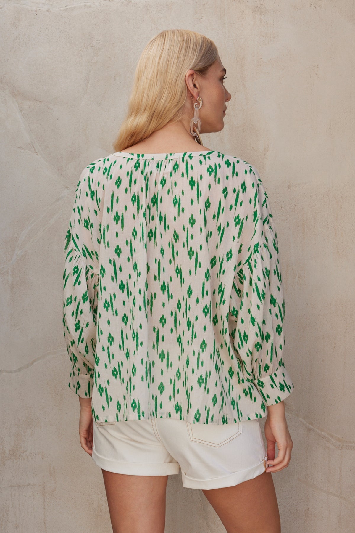 STELLA IKAT PRINT BOHO TOP - Velvet Staging 2.0