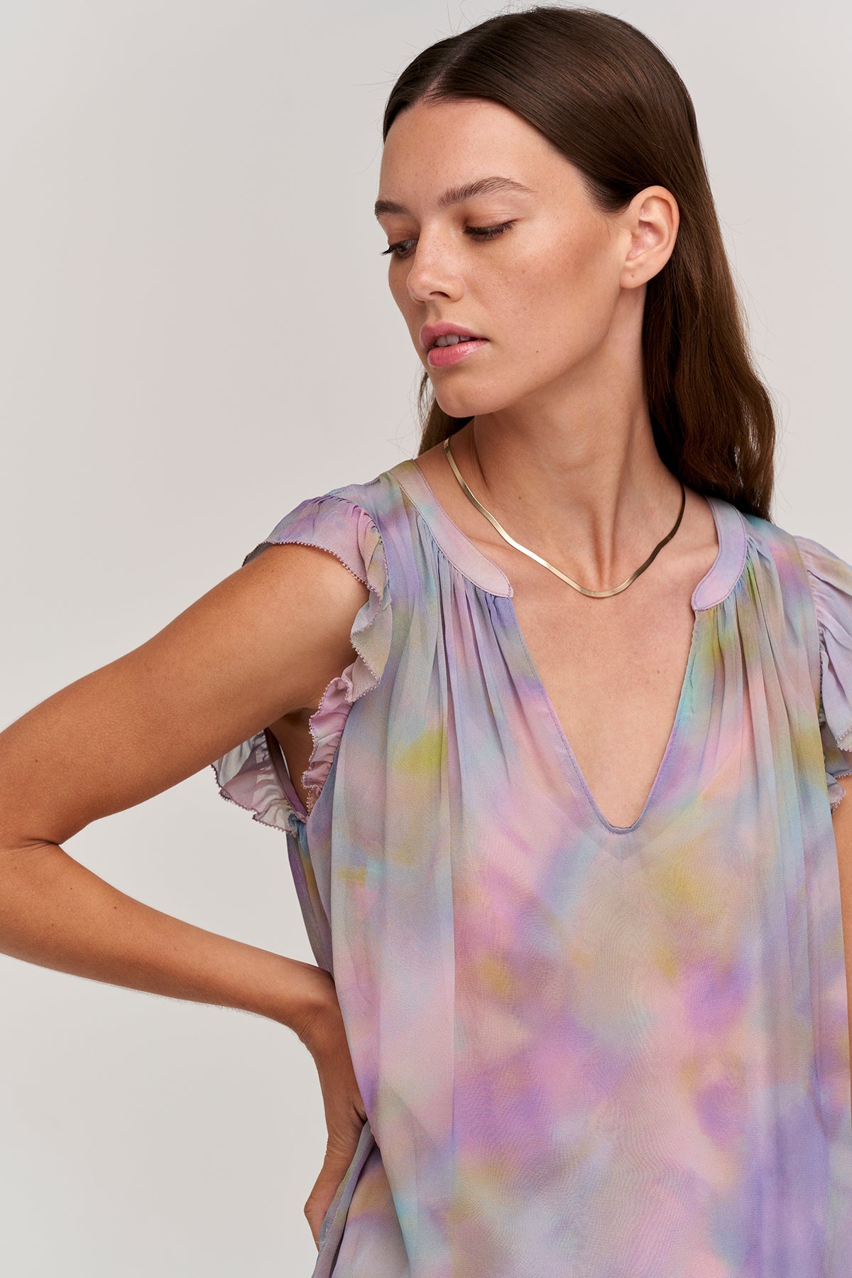 STEPHANIE PRINTED BLOUSE - Velvet Staging 2.0