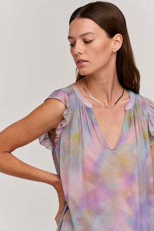 STEPHANIE PRINTED BLOUSE - Velvet Staging 2.0