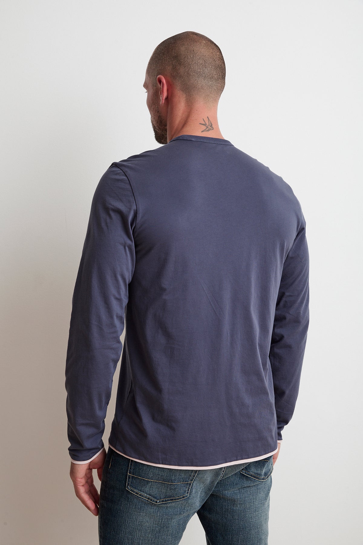 STEPHEN REVERSIBLE COTTON LONG SLEEVE TEE - Velvet Staging 2.0