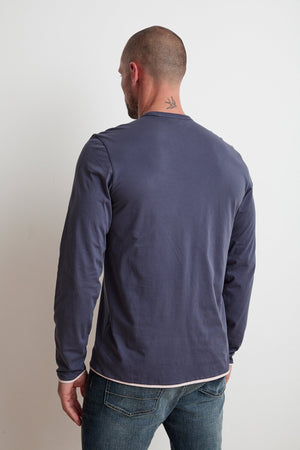 STEPHEN REVERSIBLE COTTON LONG SLEEVE TEE - Velvet Staging 2.0
