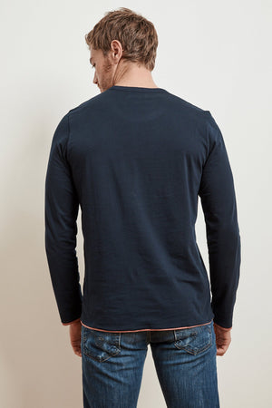 STEPHEN REVERSIBLE COTTON LONG SLEEVE TEE - Velvet Staging 2.0