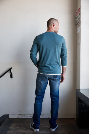 STEPHEN REVERSIBLE COTTON LONG SLEEVE TEE - Velvet Staging 2.0