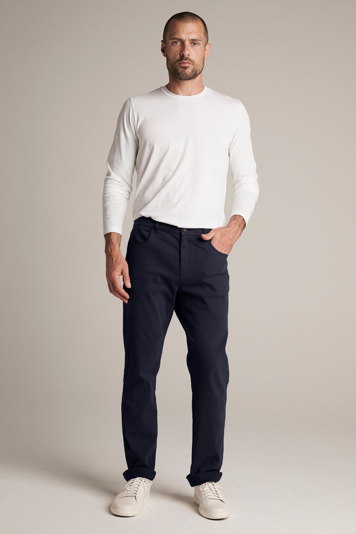 STEWART SUEDED COTTON PANT - Velvet Staging 2.0