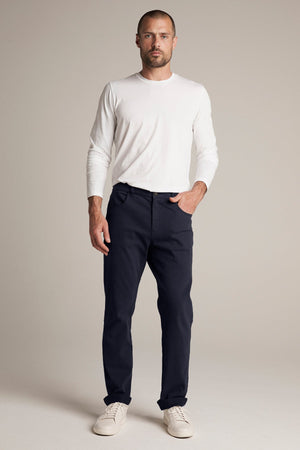 STEWART SUEDED COTTON PANT - Velvet Staging 2.0
