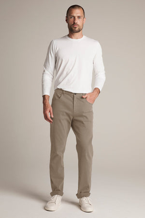 STEWART SUEDED COTTON PANT - Velvet Staging 2.0