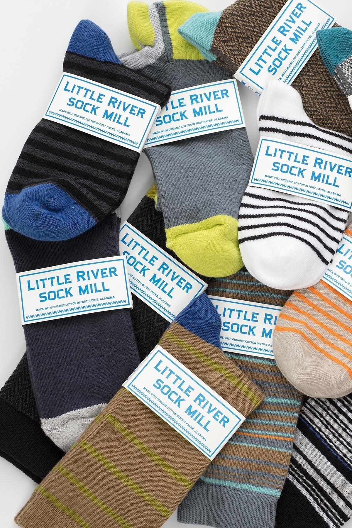 STRIPED BOOTIE SOCK BY LITTLE RIVER SOCK MILL - Velvet Staging 2.0