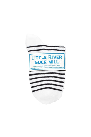 STRIPED BOOTIE SOCK BY LITTLE RIVER SOCK MILL - Velvet Staging 2.0