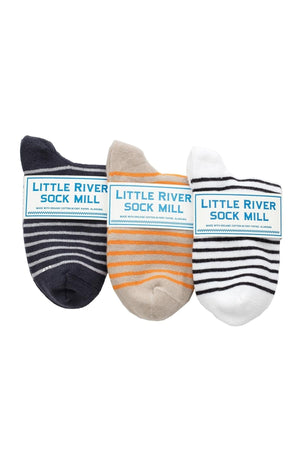 STRIPED BOOTIE SOCK BY LITTLE RIVER SOCK MILL - Velvet Staging 2.0
