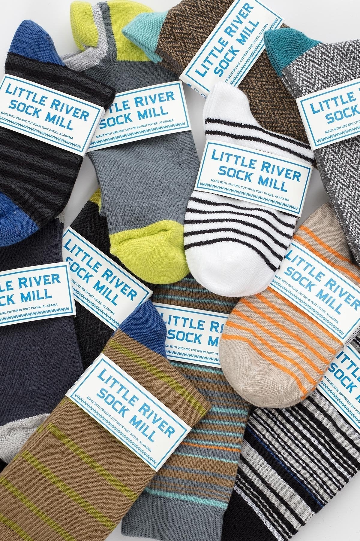 STRIPED BOOTIE SOCK BY LITTLE RIVER SOCK MILL - Velvet Staging 2.0