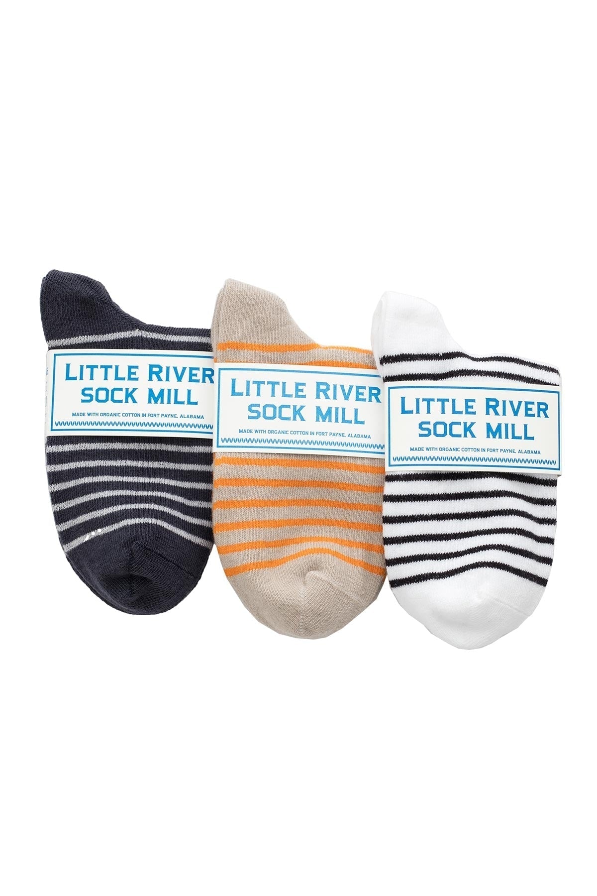 STRIPED BOOTIE SOCK BY LITTLE RIVER SOCK MILL - Velvet Staging 2.0-26916365992132