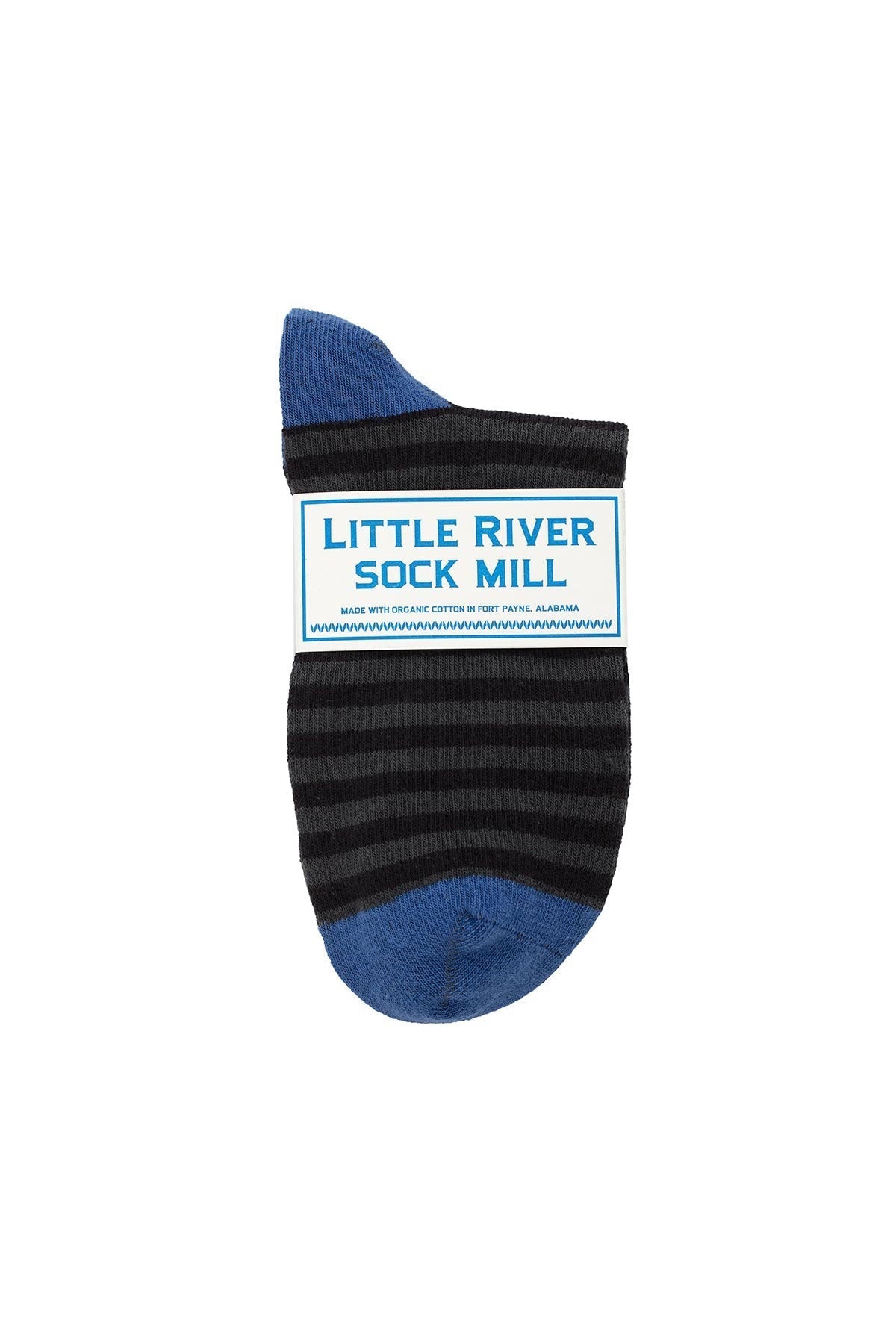 STRIPED SHORT CREW SOCK BY LITTLE RIVER SOCK MILL - Velvet Staging 2.0