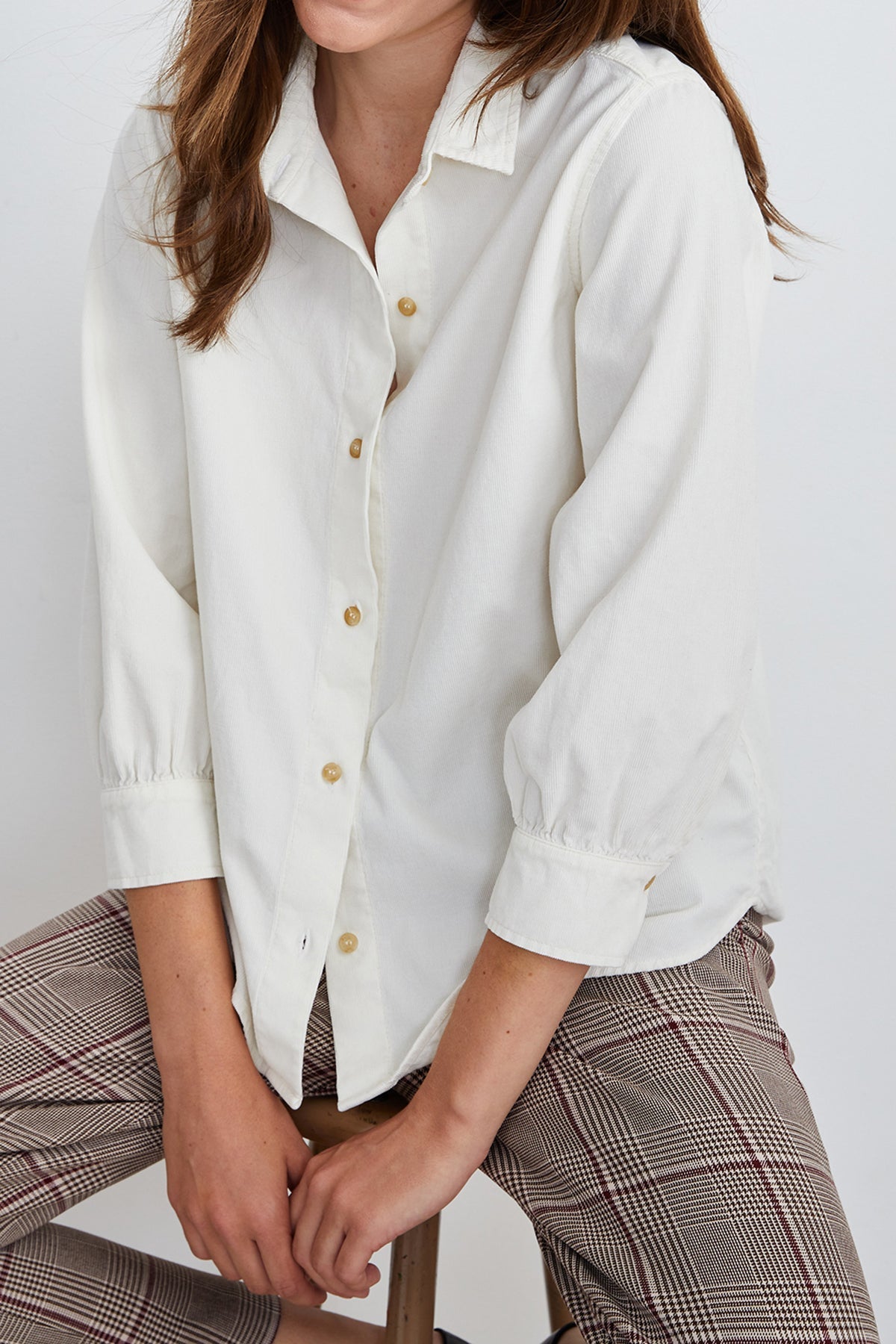 SUKI CORDUROY BUTTON-UP SHIRT - Velvet Staging 2.0-26916364058820