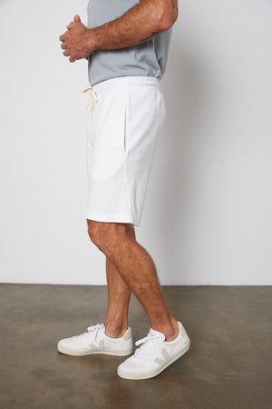 Chase French Terry Sweat Short in Salt Side