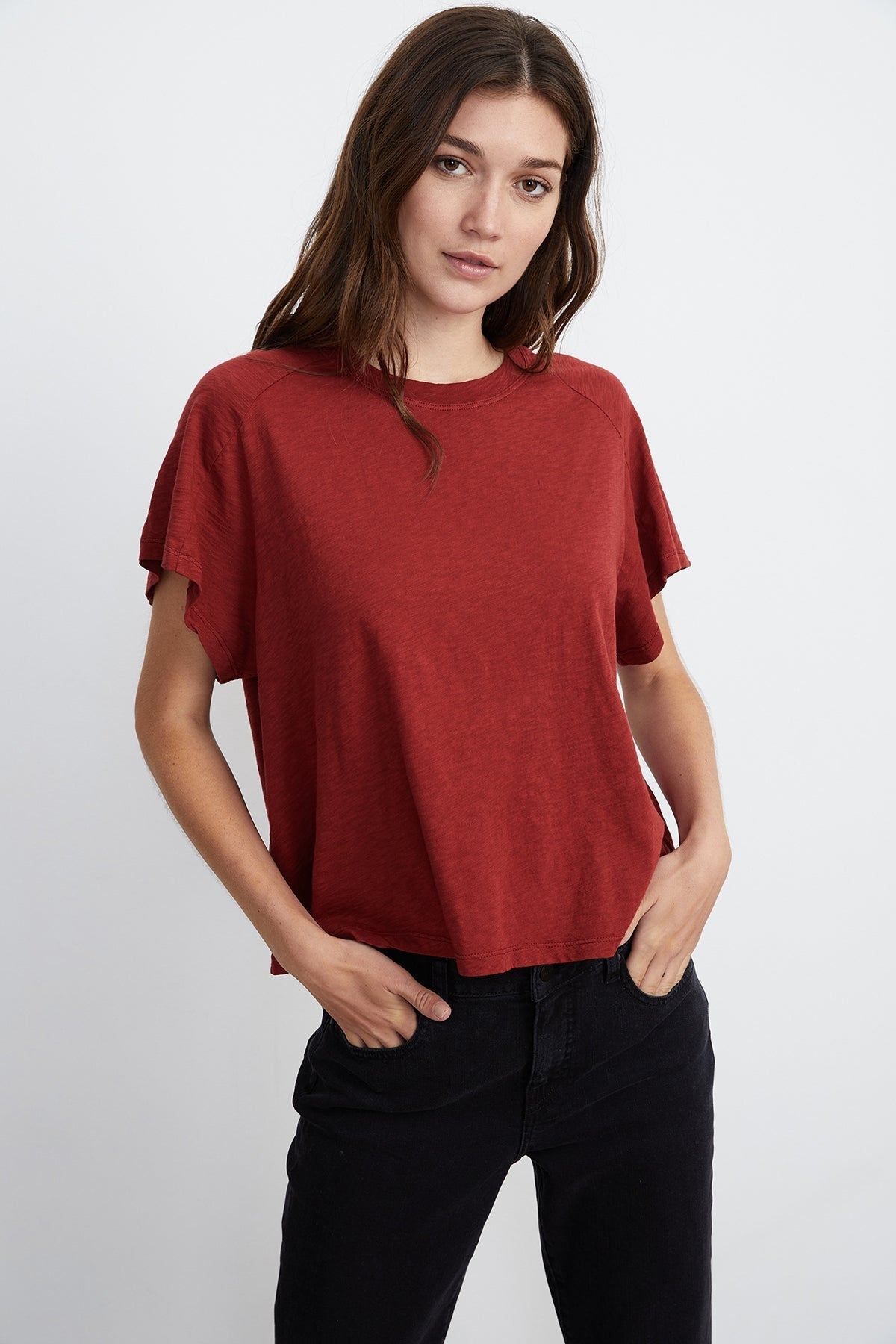 SUNNI CREW NECK TEE - Velvet Staging 2.0-26916365402308