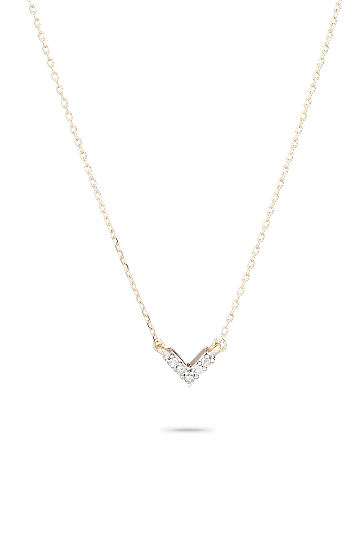 SUPER TINY PAVÉ V NECKLACE by ADINA REYTER - Velvet Staging 2.0