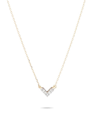 SUPER TINY PAVÉ V NECKLACE by ADINA REYTER - Velvet Staging 2.0