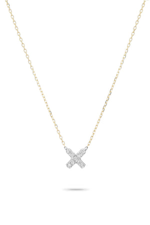 SUPER TINY PAVÉ X NECKLACE by ADINA REYTER Velvet by Graham & Spencer