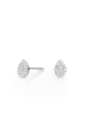 SUPER TINY SOLID PAVÉ TEARDROP POSTS by ADINA REYTER Velvet by Graham & Spencer