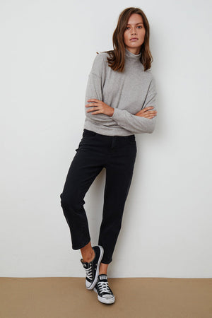 TAMI MOCK NECK PULLOVER - Velvet Staging 2.0