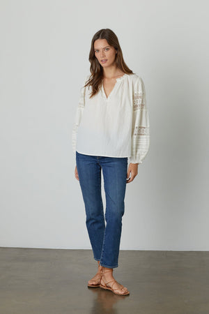 TAYLER COTTON LACE BOHO TOP - Velvet Staging 2.0