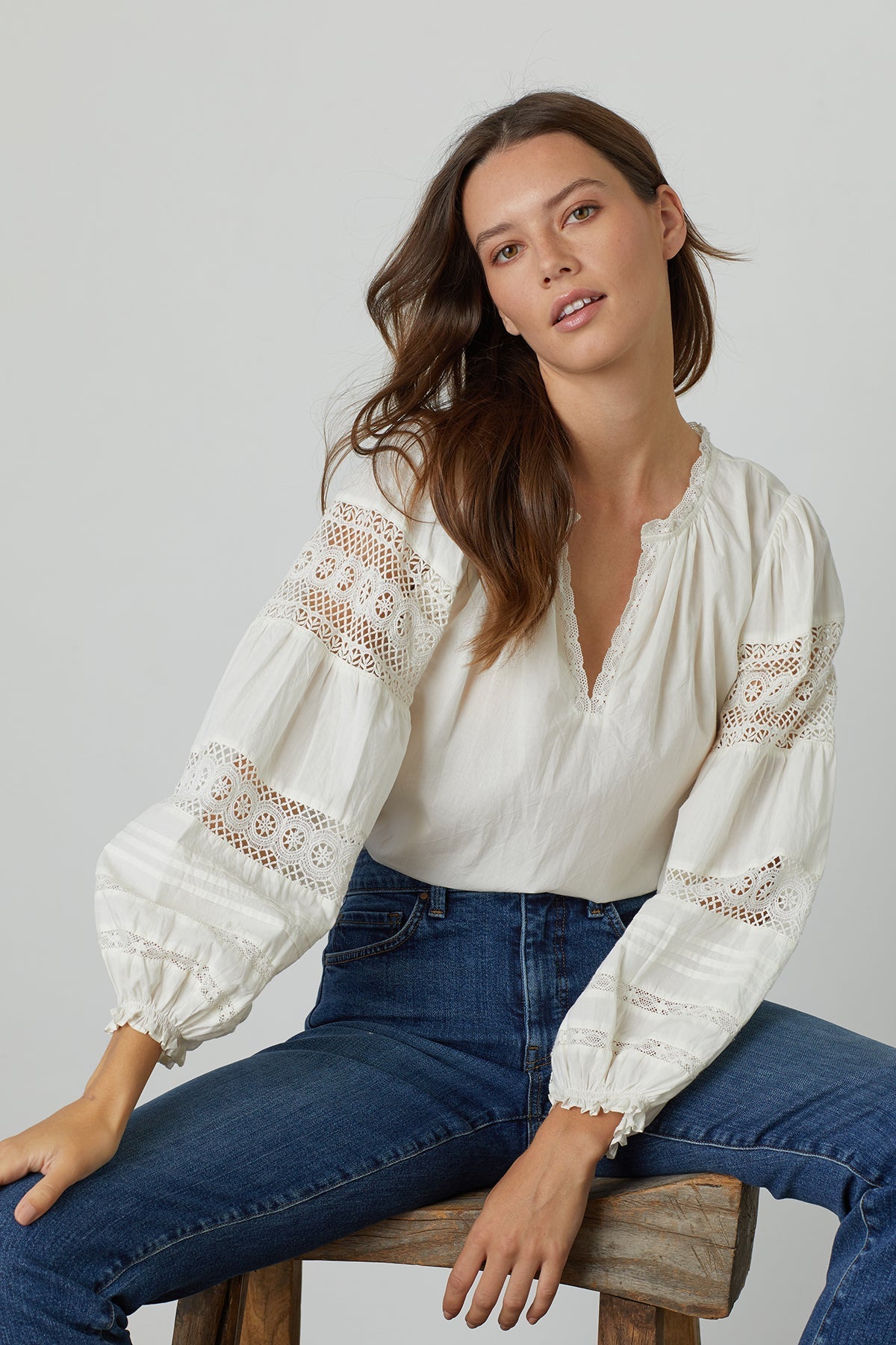TAYLER COTTON LACE BOHO TOP - Velvet Staging 2.0