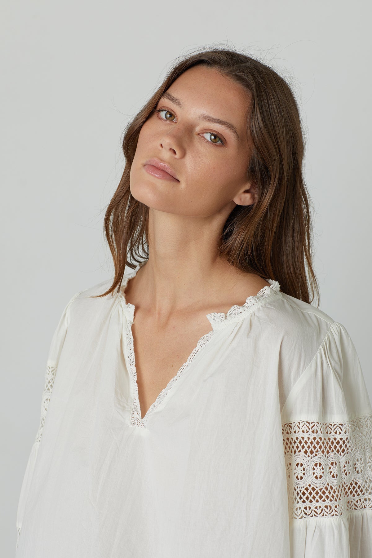 TAYLER COTTON LACE BOHO TOP - Velvet Staging 2.0-26916370481348