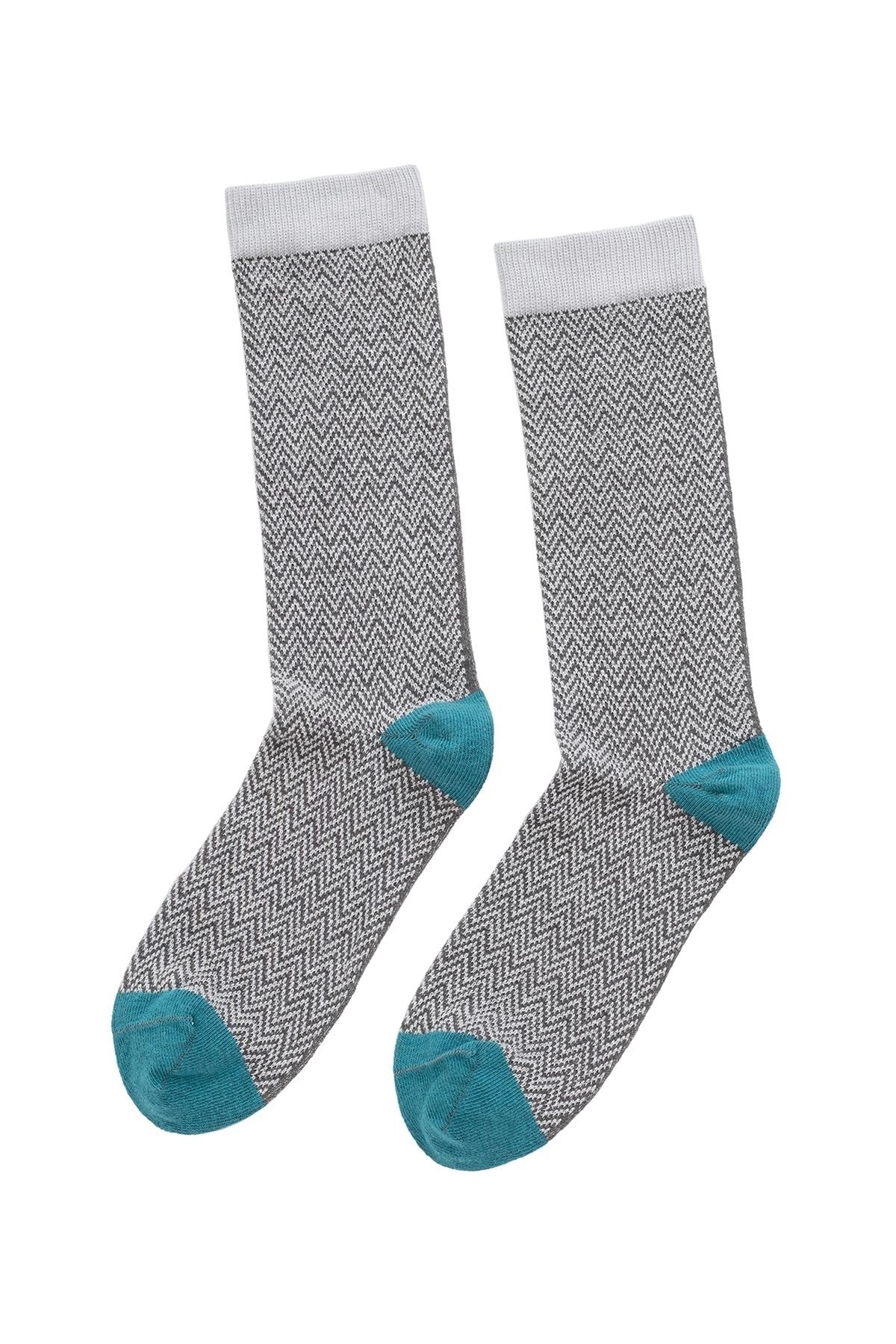 TEXTURED HERRINGBONE CREW SOCK BY LITTLE RIVER SOCK MILL Little River-26916380180676