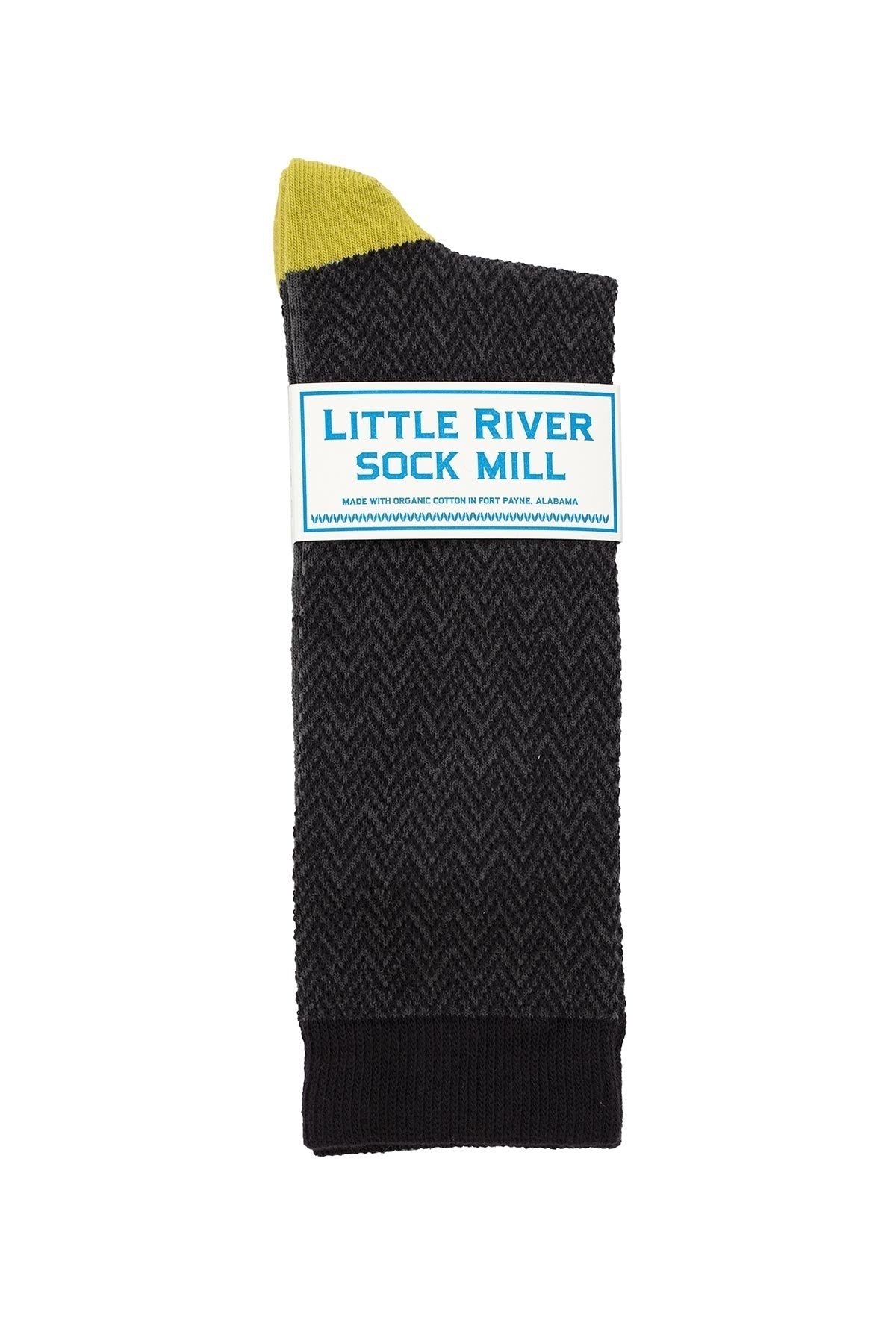 TEXTURED HERRINGBONE CREW SOCK BY LITTLE RIVER SOCK MILL Little River-26916380770500