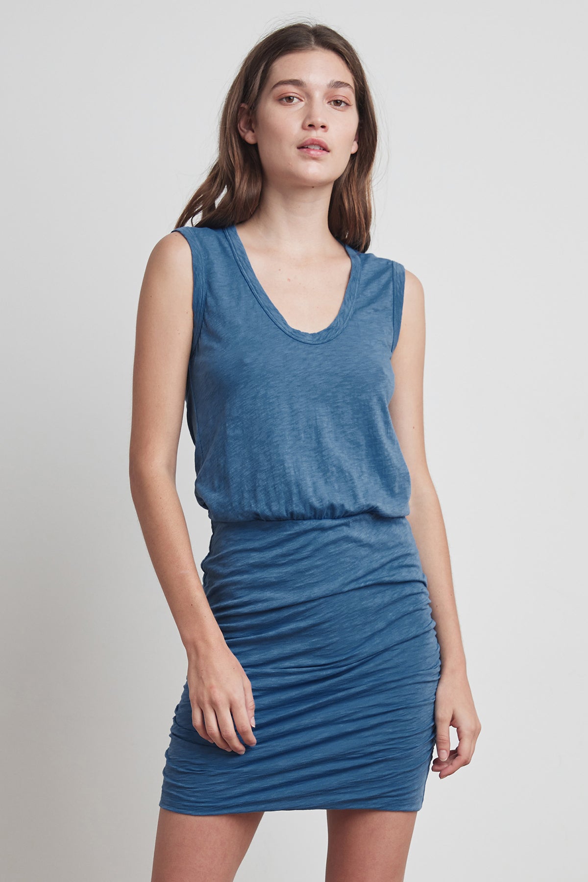 THEODORA COTTON SLUB TANK DRESS - Velvet Staging 2.0-26916372283588