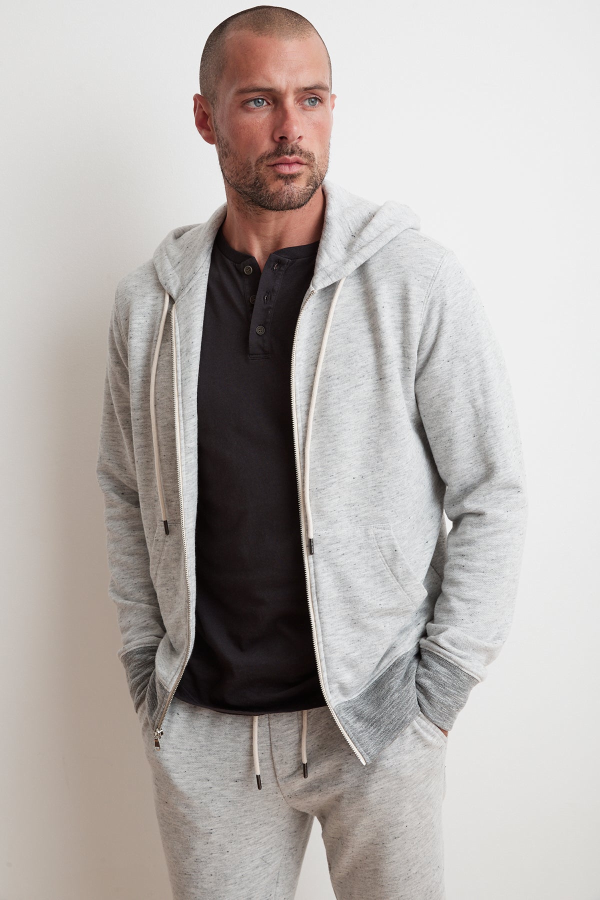 THOMAS FRENCH TERRY ZIP UP HOODIE - Velvet Staging 2.0