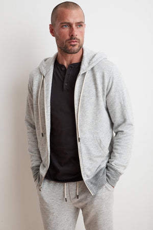 THOMAS FRENCH TERRY ZIP UP HOODIE - Velvet Staging 2.0