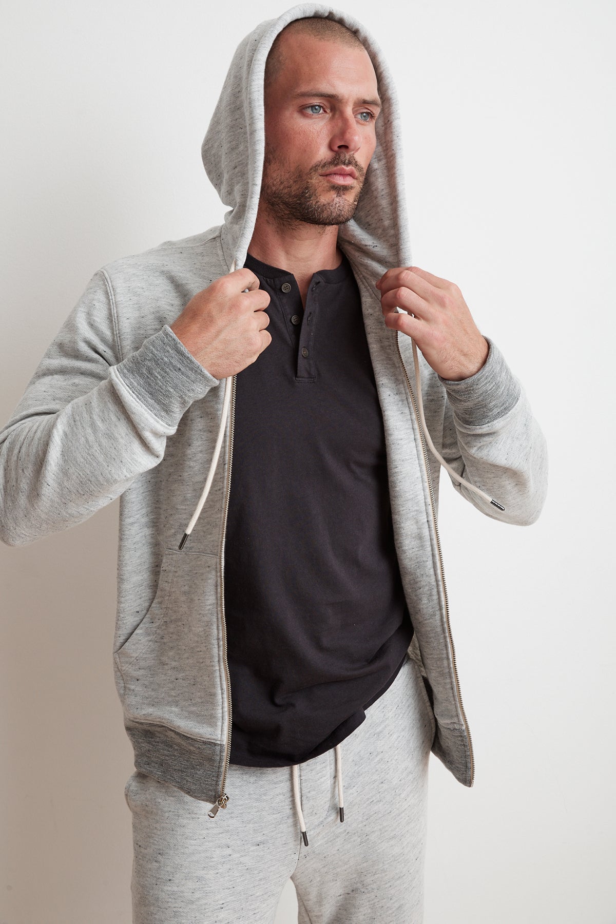 THOMAS FRENCH TERRY ZIP UP HOODIE - Velvet Staging 2.0-26916372512964