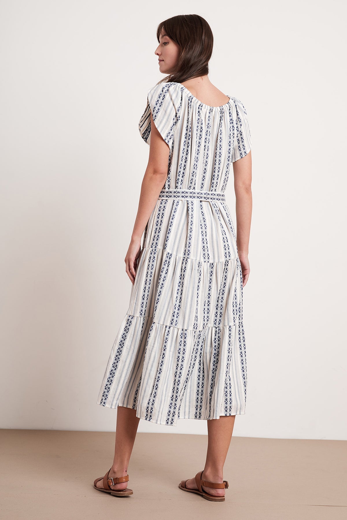 TIAN STRIPE JACQUARD MAXI DRESS - Velvet Staging 2.0