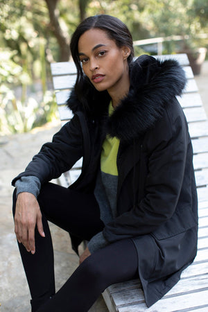 TIFFANY LUX FUR LINED PARKA - Velvet Staging 2.0