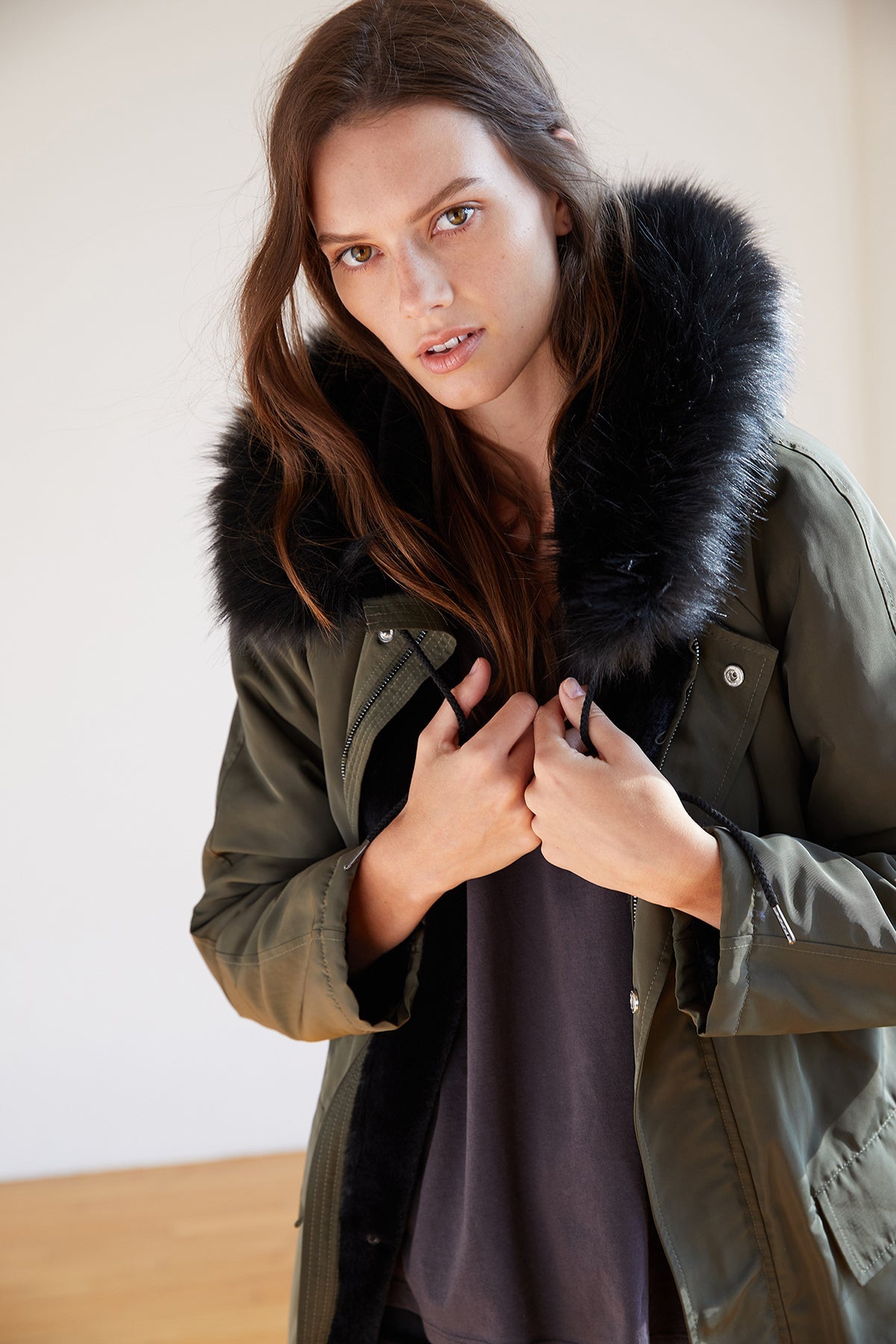 TIFFANY LUX FUR LINED PARKA - Velvet Staging 2.0