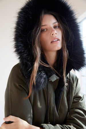 TIFFANY LUX FUR LINED PARKA - Velvet Staging 2.0