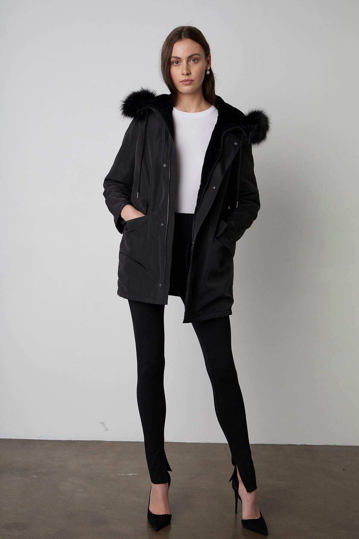 TIFFANY LUX FUR LINED PARKA - Velvet Staging 2.0